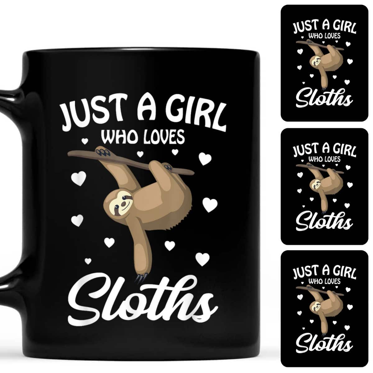 Just A Girl Who Loves Sloths Cute Sloth Gift T-Shirt