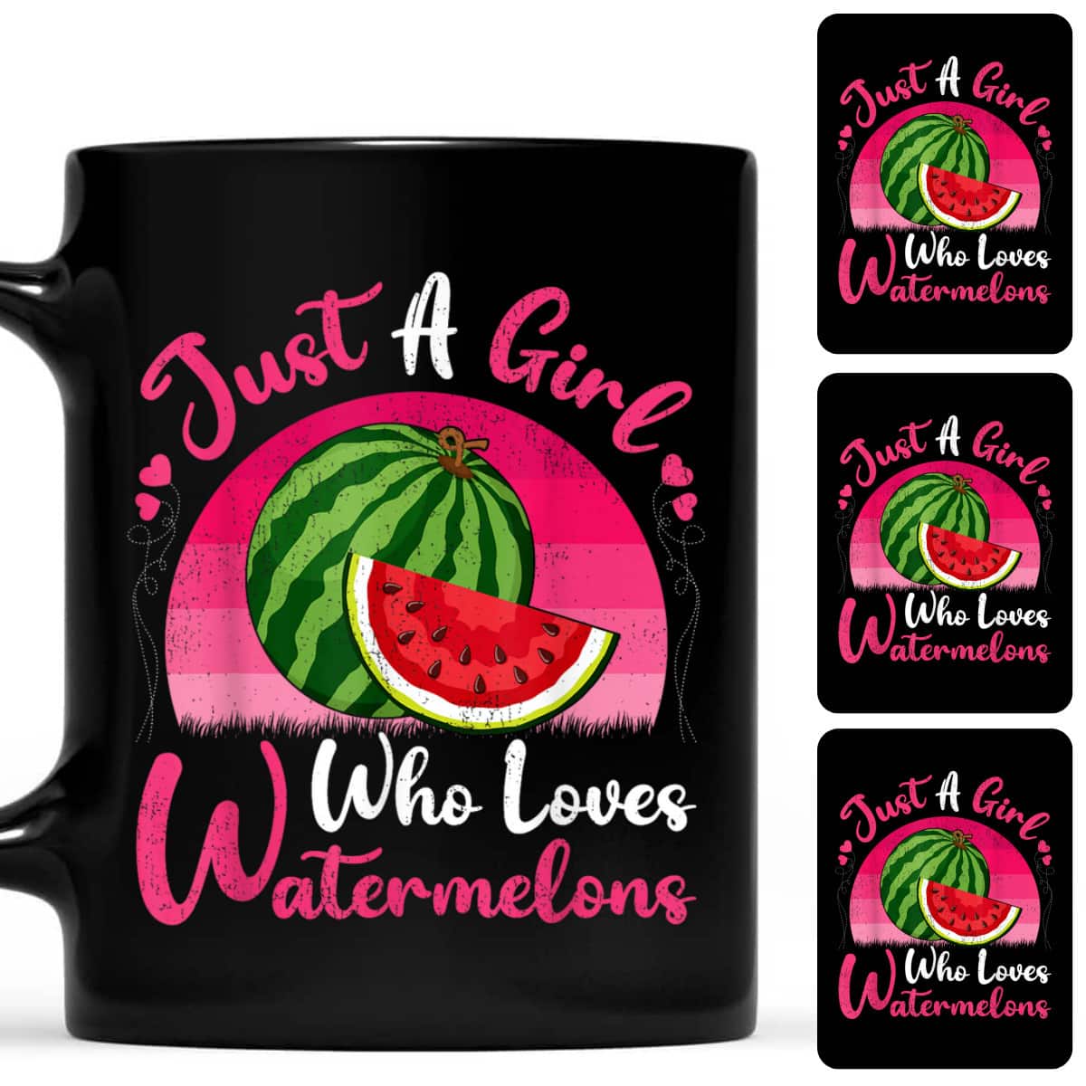 Vintage Watermelon Fruit Just A Girl Who Loves Watermelons T-Shirt Vintage Watermelon Fruit Just A Girl Who Loves Watermelons T-Shirt