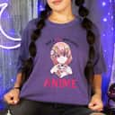 Just A Girl Who Loves Anime Teenage Girls T-Shirt Just A Girl Who Loves Anime Teenage Girls T-Shirt