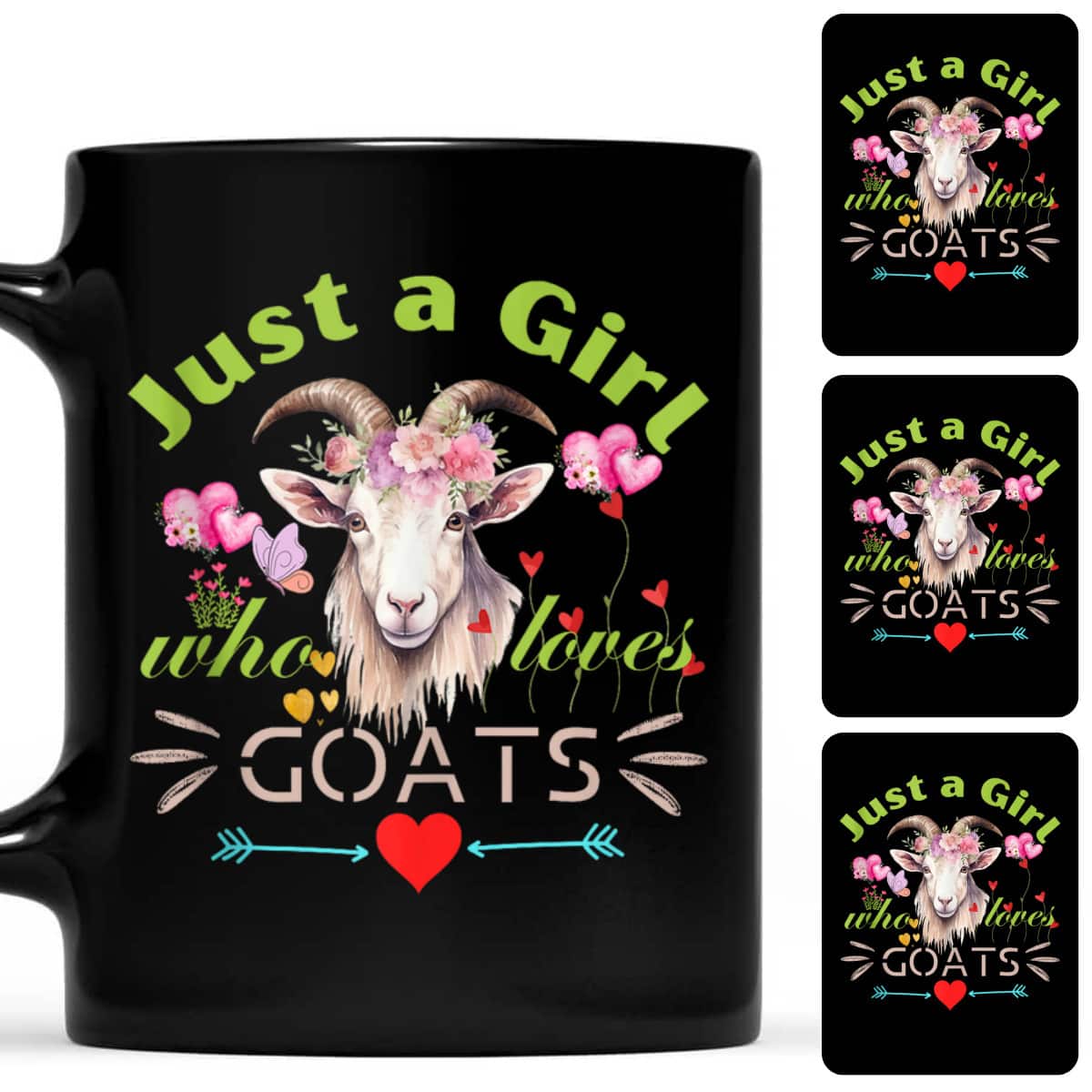 Just A Girl Who Loves Goats Funny For Goat Lovers T-Shirt Just A Girl Who Loves Goats Funny For Goat Lovers T-Shirt
