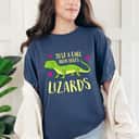 Just A Girl That Loves Lizards Cute Lizard Girl T-Shirt Just A Girl That Loves Lizards Cute Lizard Girl T-Shirt
