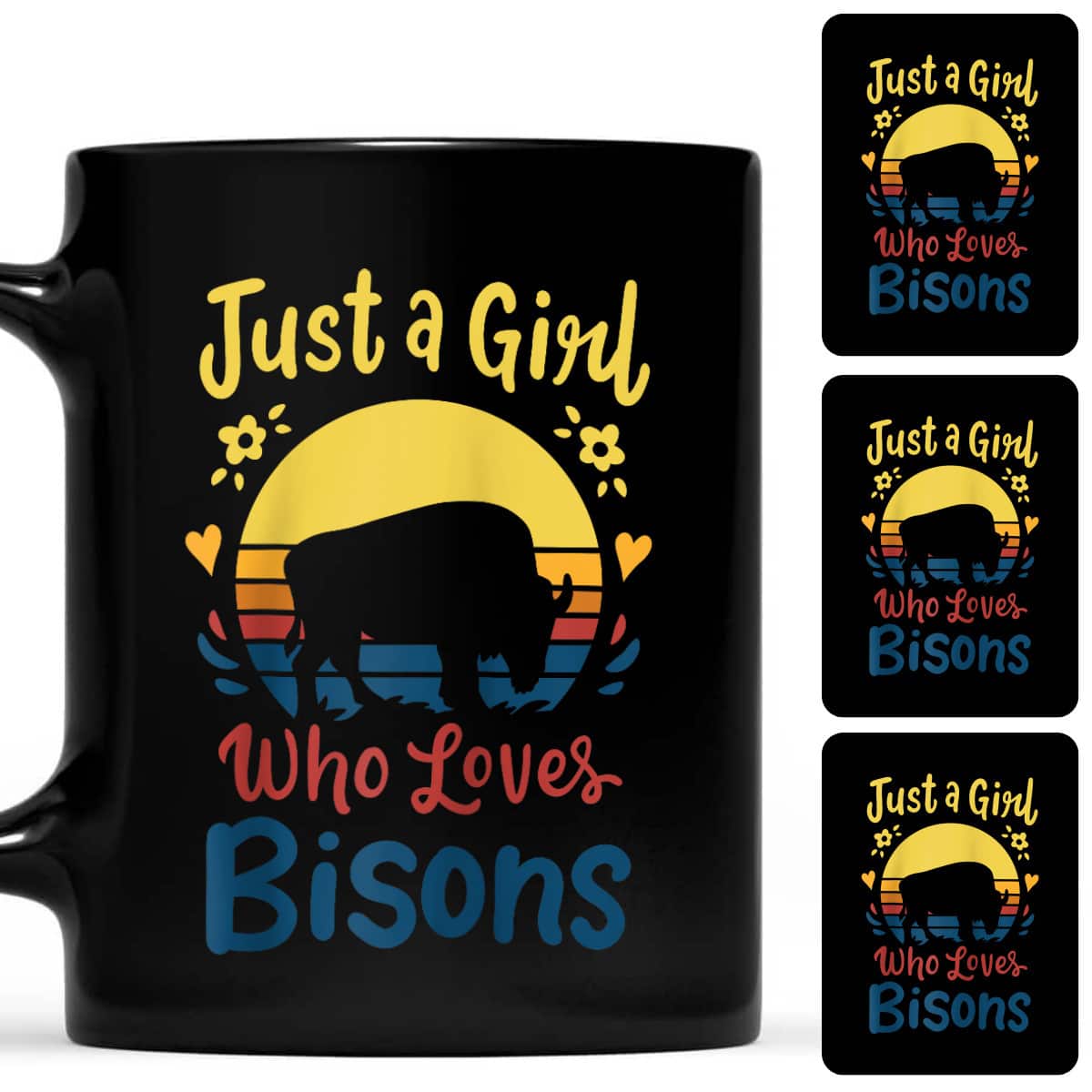 Bison Just A Girl Who Loves Bisons T-Shirt Bison Just A Girl Who Loves Bisons T-Shirt