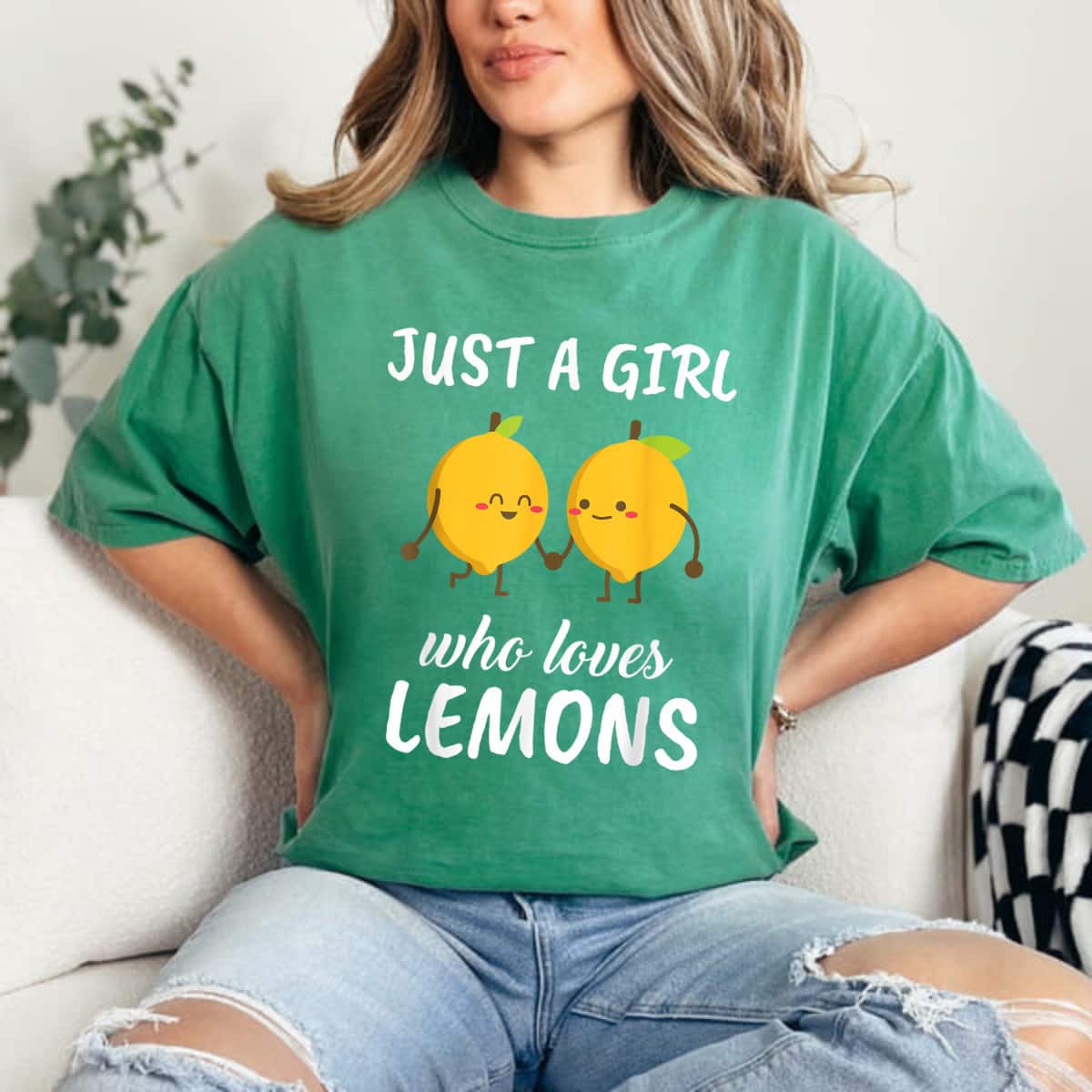 Just A Girl Who Loves Lemons Gift Lemon T-Shirt Just A Girl Who Loves Lemons Gift Lemon T-Shirt