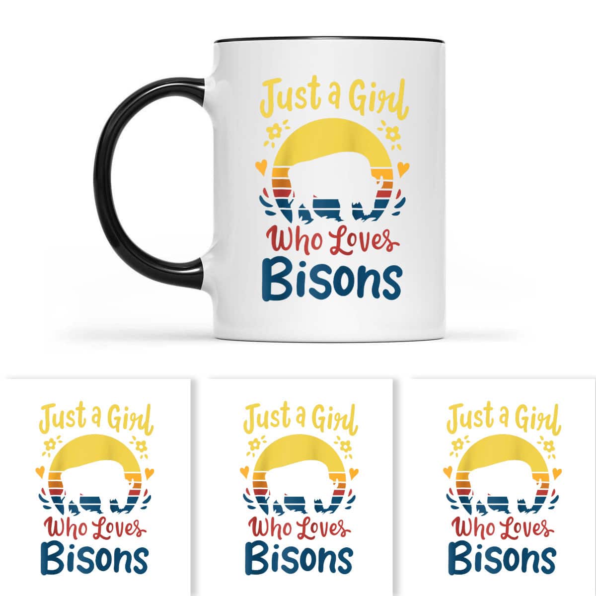 Bison Just A Girl Who Loves Bisons T-Shirt