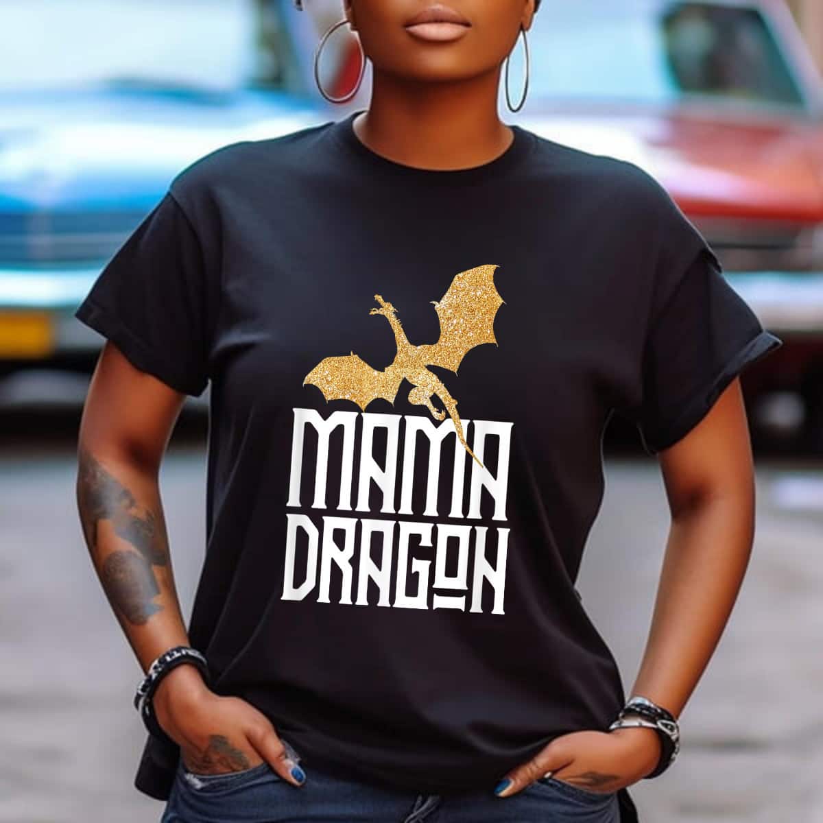Mother's Day Mama Dragon Gift Matching Family Tribe Mother Mother Gift T-Shirt Mother's Day Mama Dragon Gift Matching Family Tribe Mother Mother Gift T-Shirt
