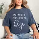 Mother's Day Gigi Heart Grandma Christmas Birthday Gift T-Shirt
