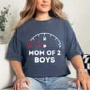 Mother's Day Mom Of 2 Boys Running On Empty Funny Mothers Day Gift T-Shirt