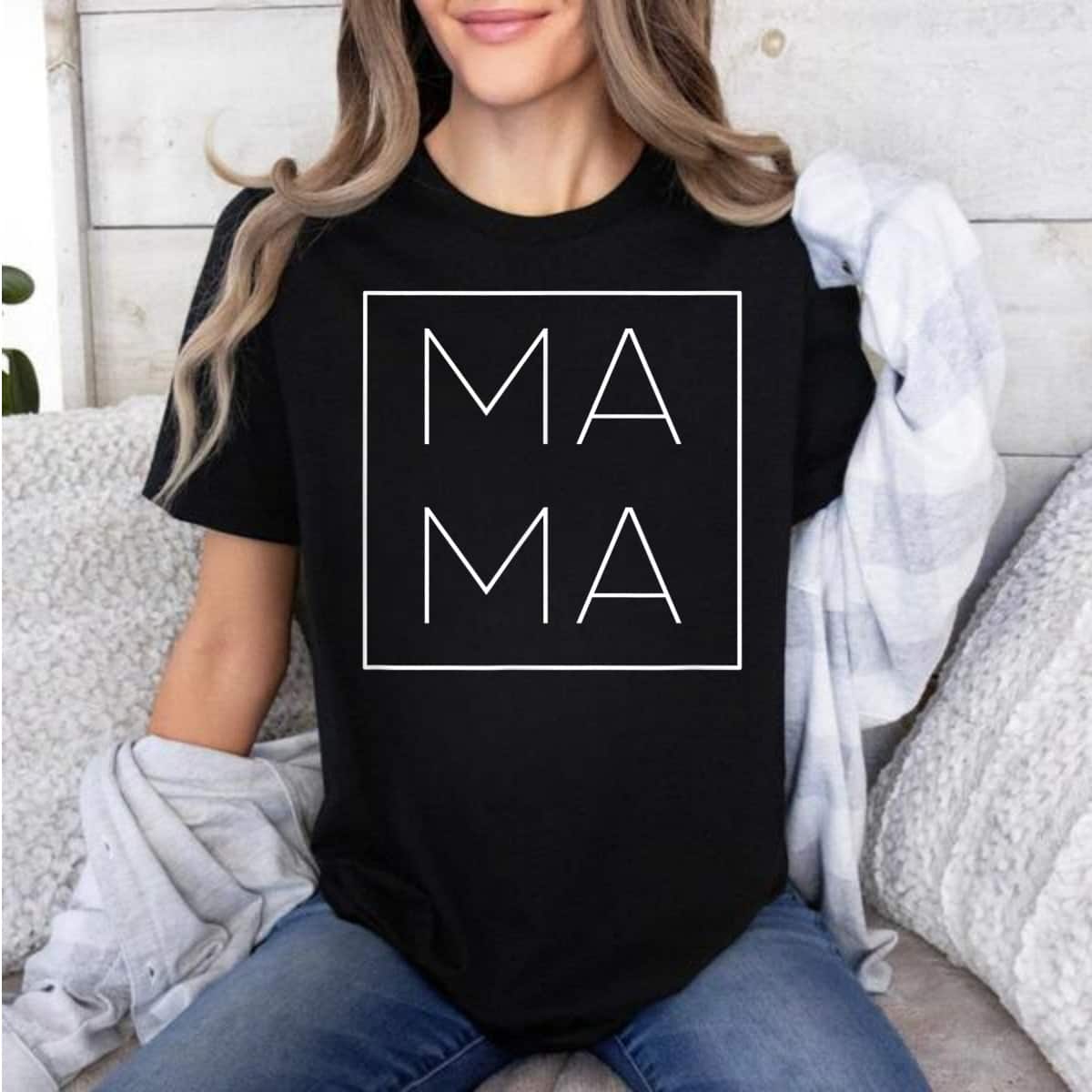 Mother's Day Mama Square Logo Gift T-Shirt Mother's Day Mama Square Logo Gift T-Shirt