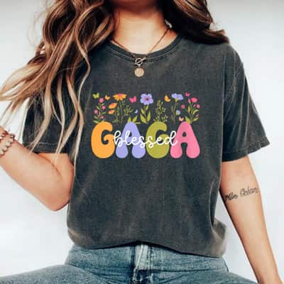 Mother's Day Blessed Gaga Grandma Groovy Gaga Grandmother Gift T-Shirt
