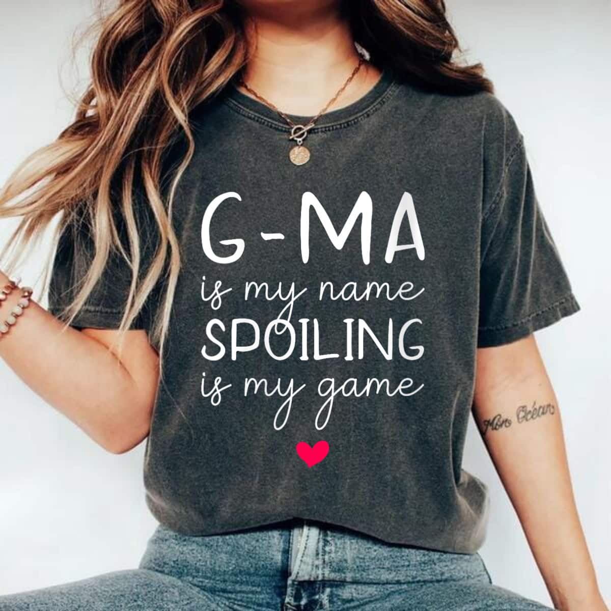 Mother's Day G-Ma Is My Name Spoiling Is My Game Gift T-Shirt Mother's Day G-Ma Is My Name Spoiling Is My Game Gift T-Shirt