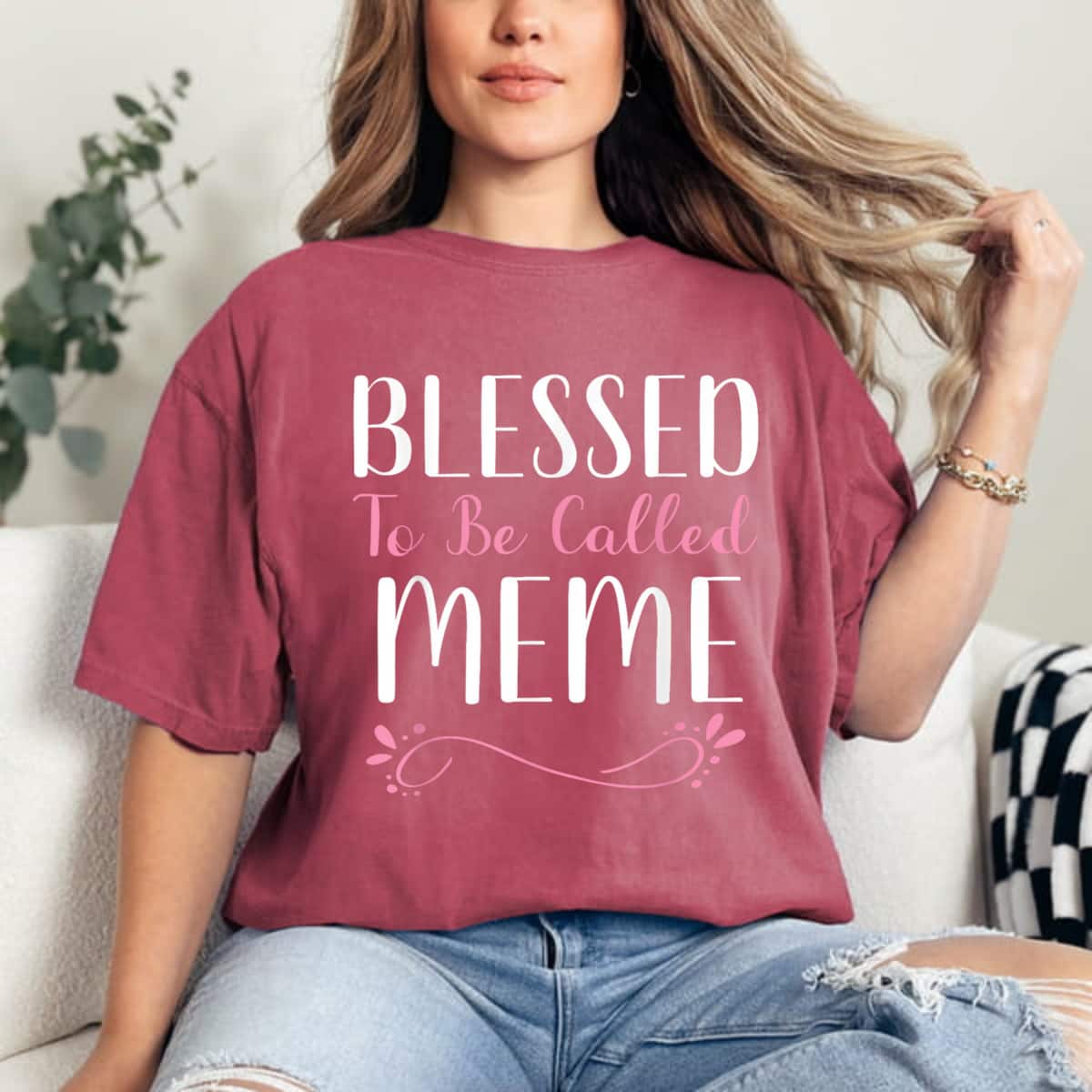 Mother's Day Blessed To Be Called Meme Cute Cool Grandma Gift T-Shirt Mother's Day Blessed To Be Called Meme Cute Cool Grandma Gift T-Shirt