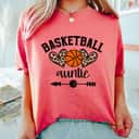 Mother's Day Basketball Auntie Womens Basketball Aunt Game Day Senior Gift T-Shirt