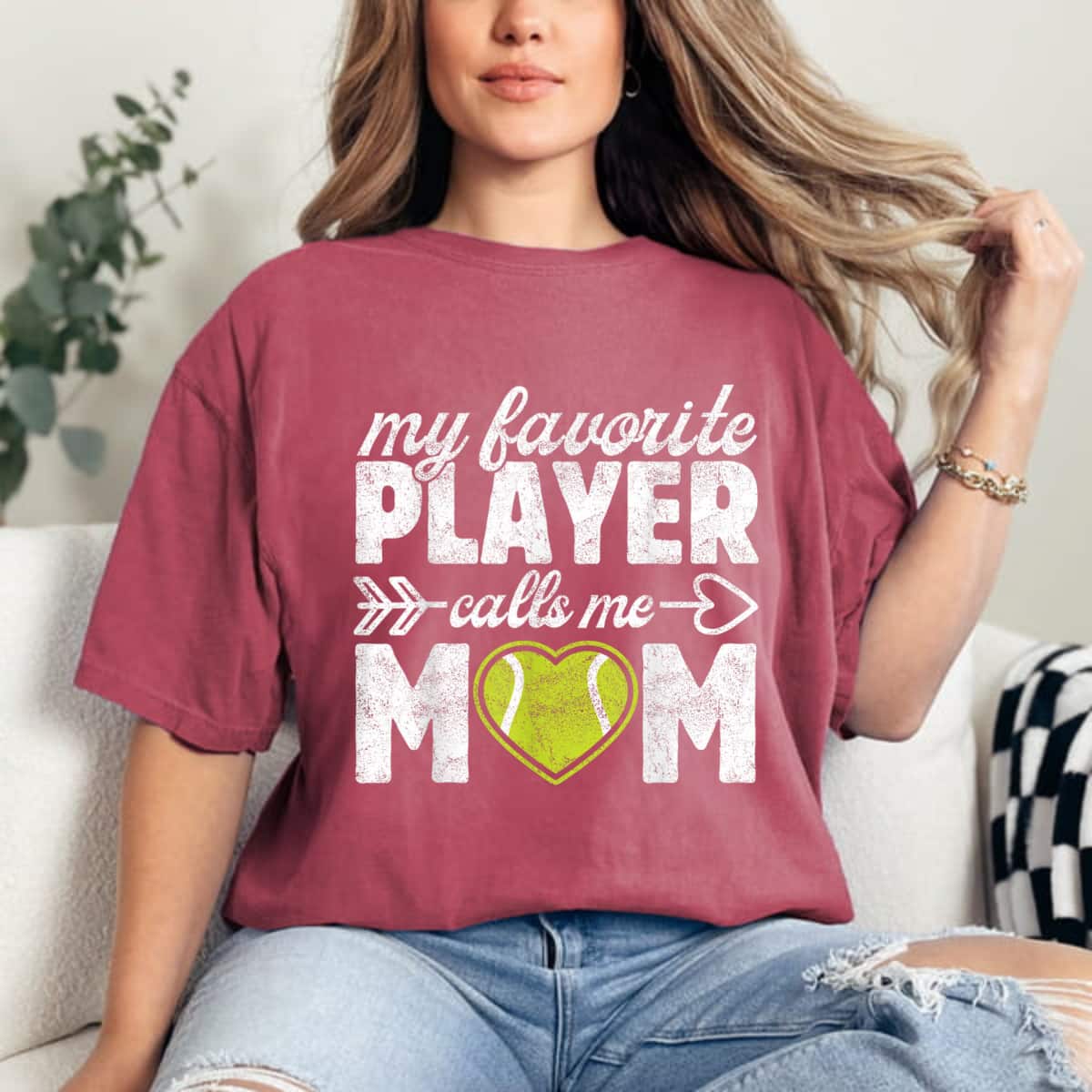 Mother's Day My Favorite Player Calls Me Mom Funny Tennis Mommy Mama Gift T-Shirt Mother's Day My Favorite Player Calls Me Mom Funny Tennis Mommy Mama Gift T-Shirt