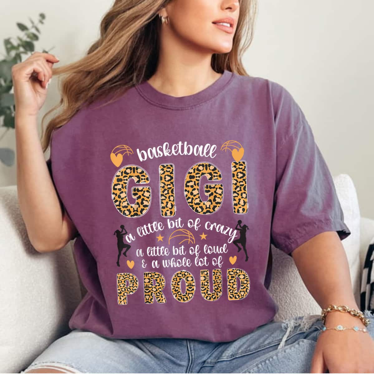 Mother's Day Basketball Gigi Proud Gigi Of A Basketball Player Gift T-Shirt Mother's Day Basketball Gigi Proud Gigi Of A Basketball Player Gift T-Shirt