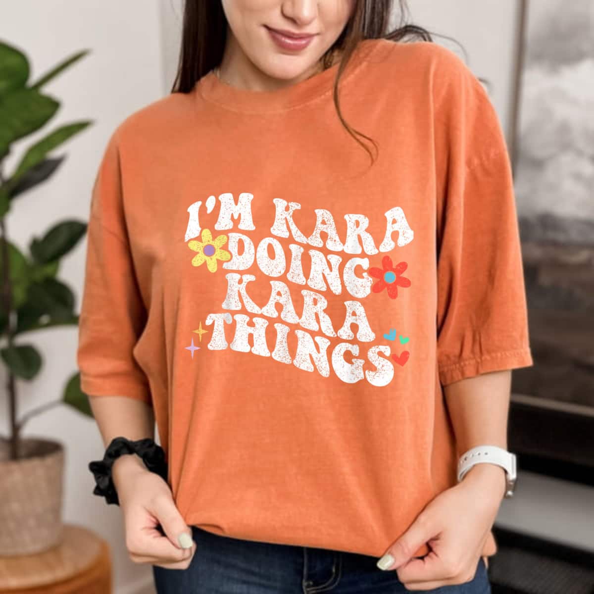 Mother's Day Retro Groovy Im Kara Doing Kara Things Funny Gift T-Shirt Mother's Day Retro Groovy Im Kara Doing Kara Things Funny Gift T-Shirt
