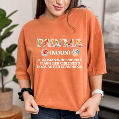 Mother's Day Pawma Definition Pawma Grandma Dog Pawma Gift T-Shirt
