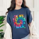 Mother's Day In My Panther Mama Era Tie Dye Funny Panther Gift T-Shirt