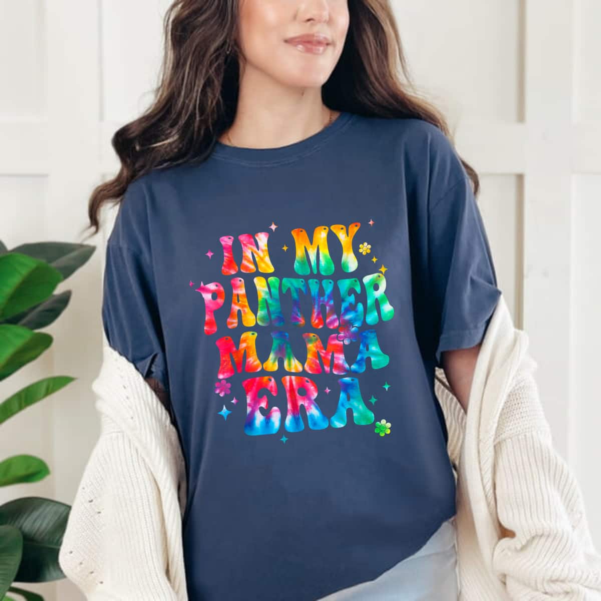 Mother's Day In My Panther Mama Era Tie Dye Funny Panther Gift T-Shirt Mother's Day In My Panther Mama Era Tie Dye Funny Panther Gift T-Shirt