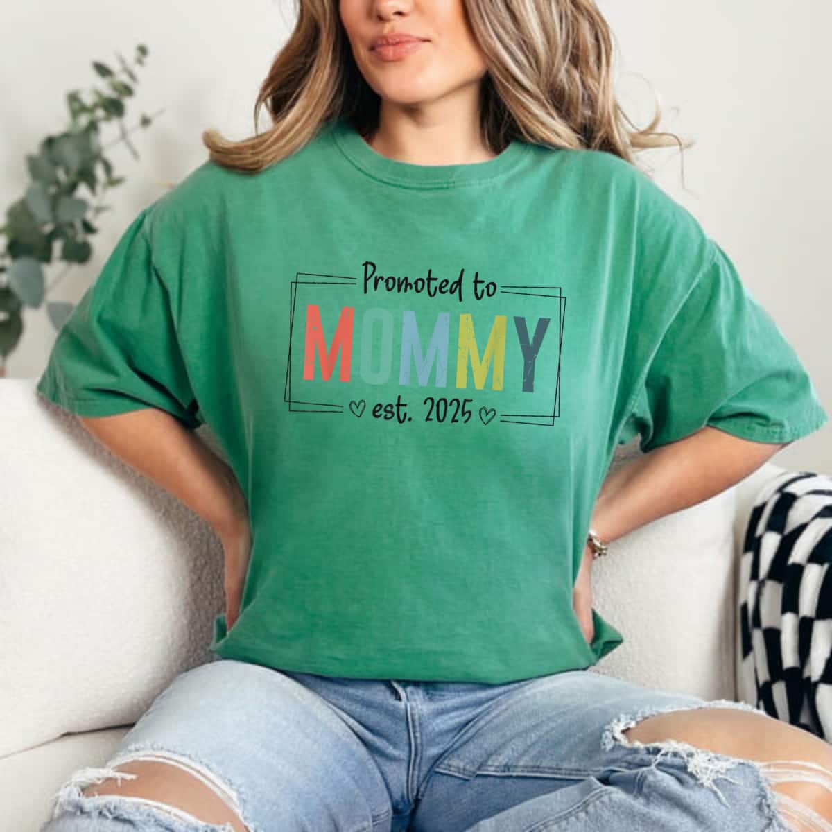 Mother's Day Promoted To Mommy Mama Est 2025 Soon To Be Mom Gift T-Shirt Mother's Day Promoted To Mommy Mama Est 2025 Soon To Be Mom Gift T-Shirt