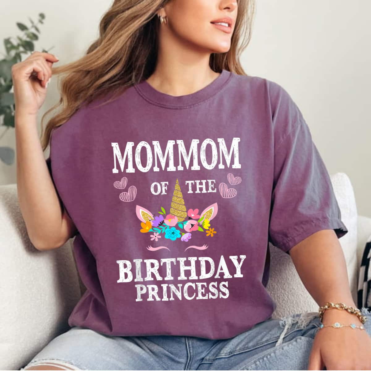Mother's Day Cute MomMom Of The Birthday Princess Unicorn Mom Mother Gift T-Shirt Mother's Day Cute MomMom Of The Birthday Princess Unicorn Mom Mother Gift T-Shirt