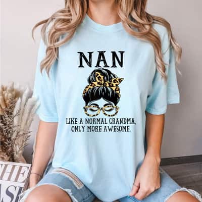 Mother's Day Nan Like A Normal Grandma Only More Awesome Gift T-Shirt