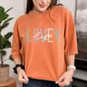 Mother's Day Lovey Life Lovey Grandma Boho Lovey Grandmother Gift T-Shirt