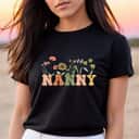 Mother's Day Wildflowers Nanny Floral Nanny Gift T-Shirt Mother's Day Wildflowers Nanny Floral Nanny Gift T-Shirt