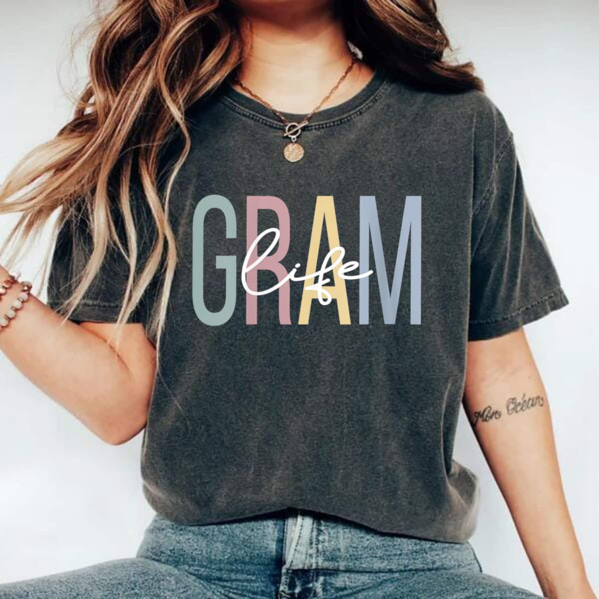 Mother's Day Gram Life Gram Grandma Boho Gram Grandmother Gift T-Shirt Mother's Day Gram Life Gram Grandma Boho Gram Grandmother Gift T-Shirt