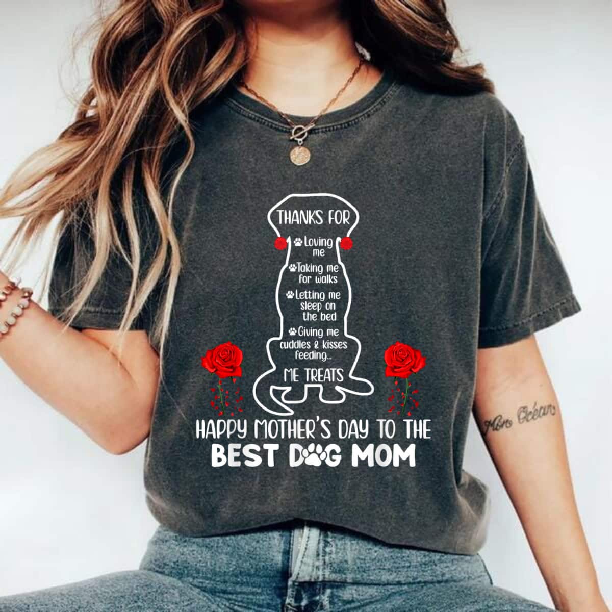 Mother's Day Happy Dog Mom Best Dog Mom Gift T-Shirt Mother's Day Happy Dog Mom Best Dog Mom Gift T-Shirt