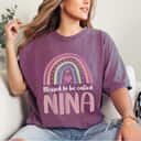 Mother's Day Nina For Grandma Blessed Nina Gift T-Shirt