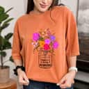 Mother's Day Mom Grandma Floral Gift Happiness Is Being A Mamaw Gift T-Shirt