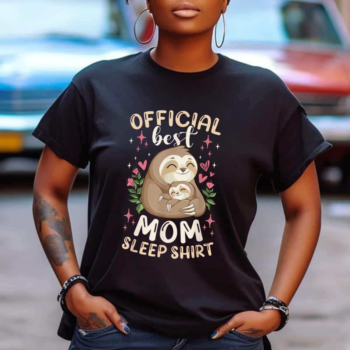 Mother's Day Official Best Mom Sleep Sloths Pajama Gift T-Shirt Mother's Day Official Best Mom Sleep Sloths Pajama Gift T-Shirt