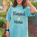 Blessed Mema Mothers Day Cute Gifts T-Shirt