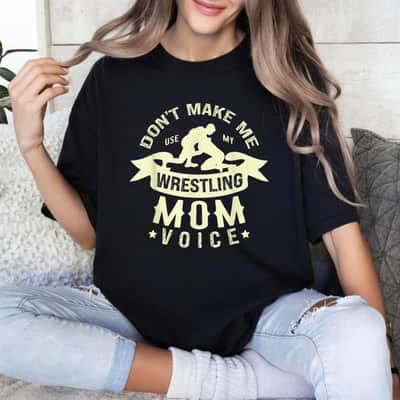 Wrestling Mom Best Mama Ever Motherhood Mothers Day T-Shirt