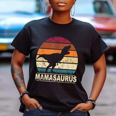 Mamasaurus Rex Dinosaur Family Mother Dino Mama Saurus T-Shirt