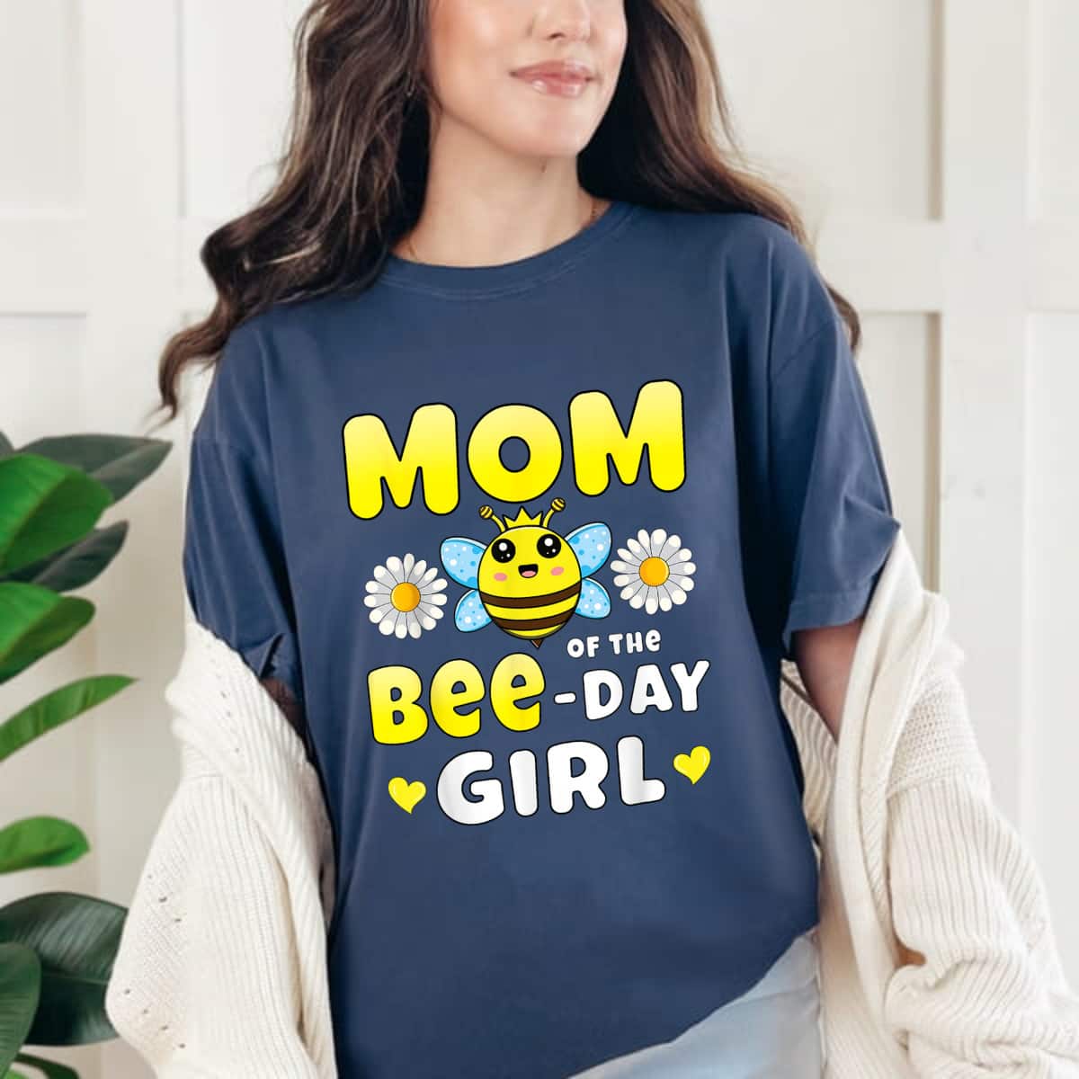 Mom Of The Bee Day Girl Matching Bee Birthday Party T-Shirt Mom Of The Bee Day Girl Matching Bee Birthday Party T-Shirt