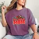 Flag Football Mom Proud Mom Of Ballers Leopard Skin T-Shirt Flag Football Mom Proud Mom Of Ballers Leopard Skin T-Shirt
