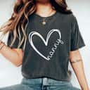 Funny Nanny Heart For Grandma Mother Day T-Shirt