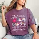 God Gifted Me Two Titles Mom And Grammy Flower Mother's Day T-Shirt