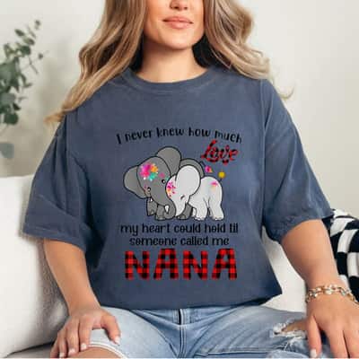 Someone Called Me Nana Elephants Cute Mother's Day T-Shirt