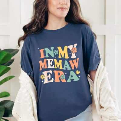 In My Memaw Era Funny Sarcastic Groovy Retro Mothers Day T-Shirt