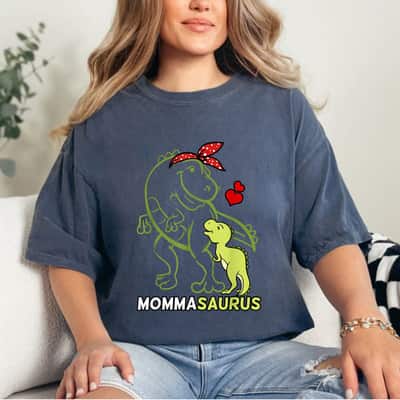 Mommasaurus Momma Dinosaur Baby Mommy Mother's Day T-Shirt