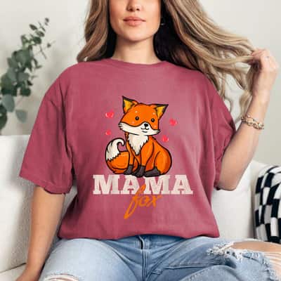 Foxes Mama Mom Mother's Day T-Shirt