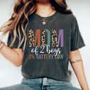 Mom Of 2 Boys Gifts From Son Mothers Day Women Leopard T-Shirt Mom Of 2 Boys Gifts From Son Mothers Day Women Leopard T-Shirt