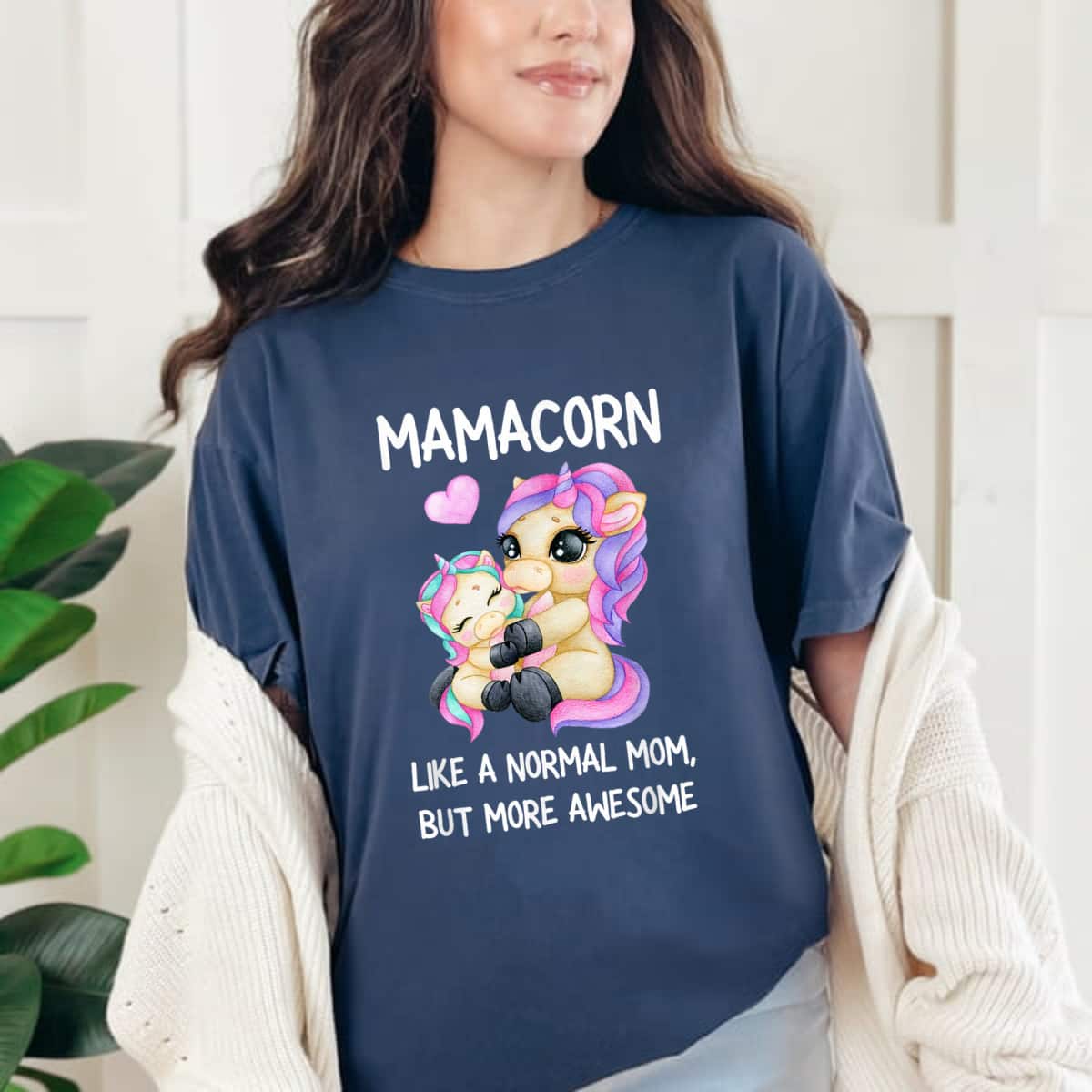 Funny Mamacorn Unicorn Costume Mom Mother's Day T-Shirt