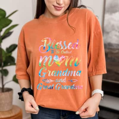 Blessed To Be Called Mom Grandma Mother's Day Gift T-Shirt