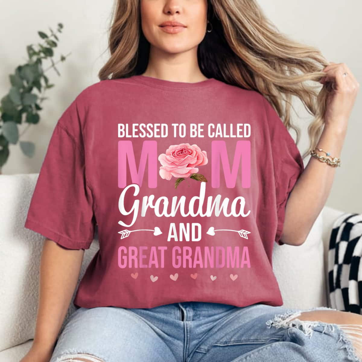 Blessed To Be Called Mom Grandma Great Mother's Day Gift T-Shirt Blessed To Be Called Mom Grandma Great Mother's Day Gift T-Shirt