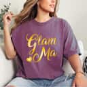 Mother's Day Glam Ma Heart Mommy Grandma Gifts T-Shirt