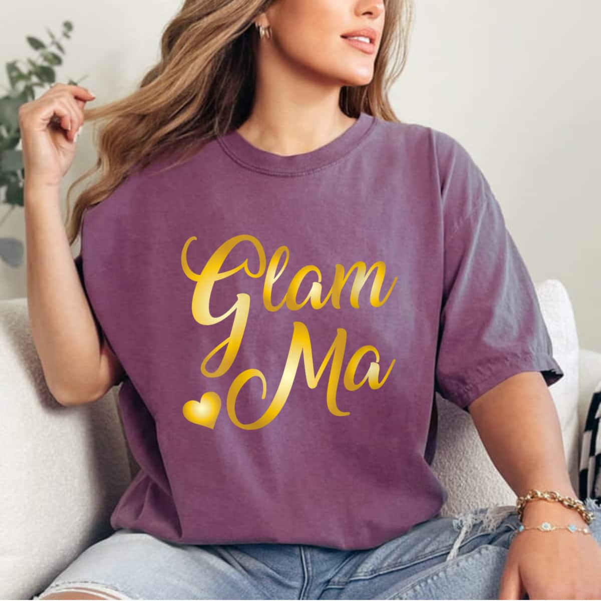 Mother's Day Glam Ma Heart Mommy Grandma Gifts T-Shirt Mother's Day Glam Ma Heart Mommy Grandma Gifts T-Shirt