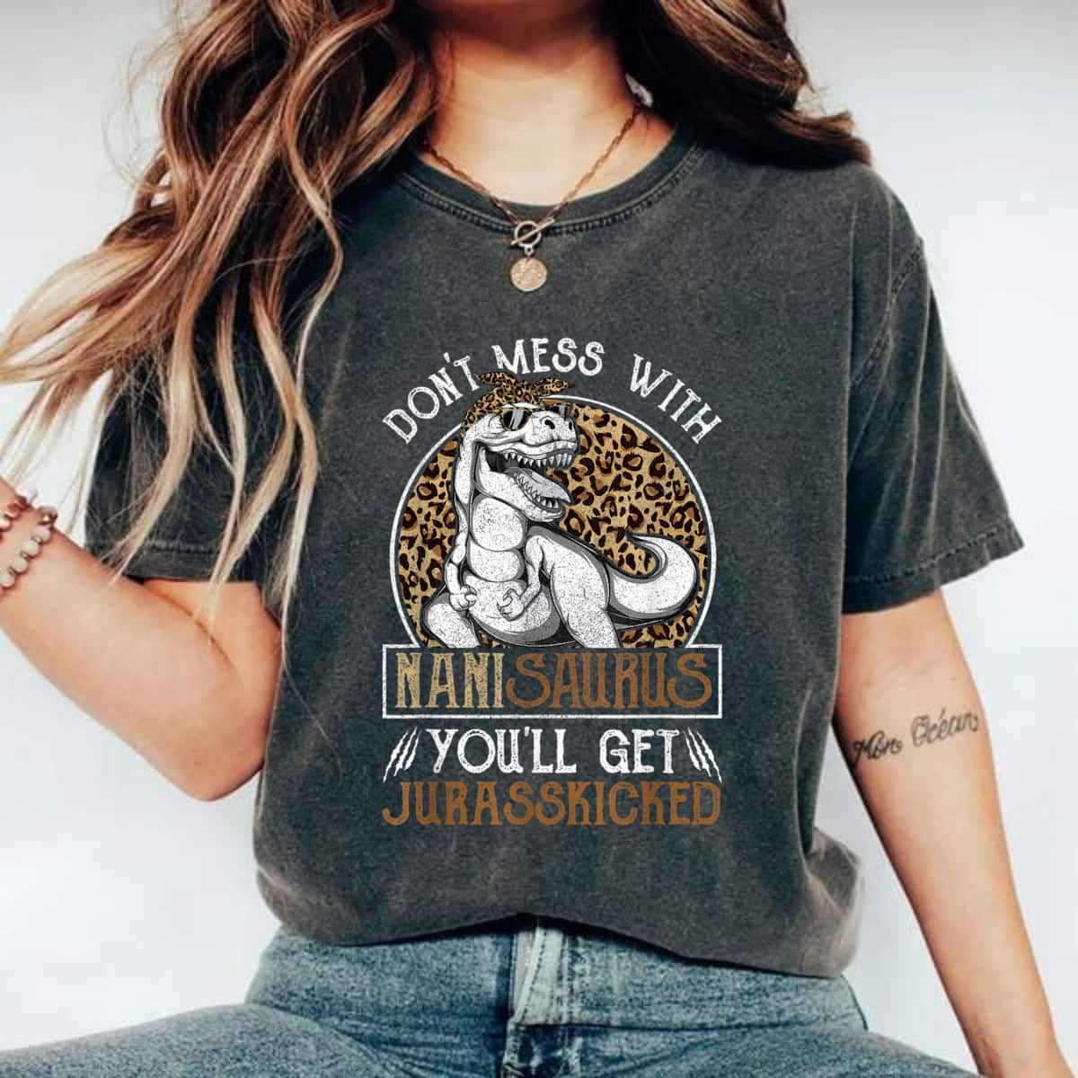 Nanisaurus Dinosaur Jurasskicked Mothers Day Nani T-Shirt Nanisaurus Dinosaur Jurasskicked Mothers Day Nani T-Shirt
